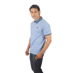 Eltoro Men's plain polo T-shirts light blue