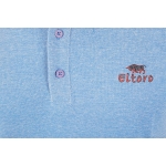 Eltoro Men's plain polo T-shirts light blue