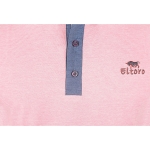 Eltoro Men's plain polo T-shirts orange fade