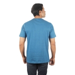 Eltoro Men's Plain Polo T-shirts blue with white