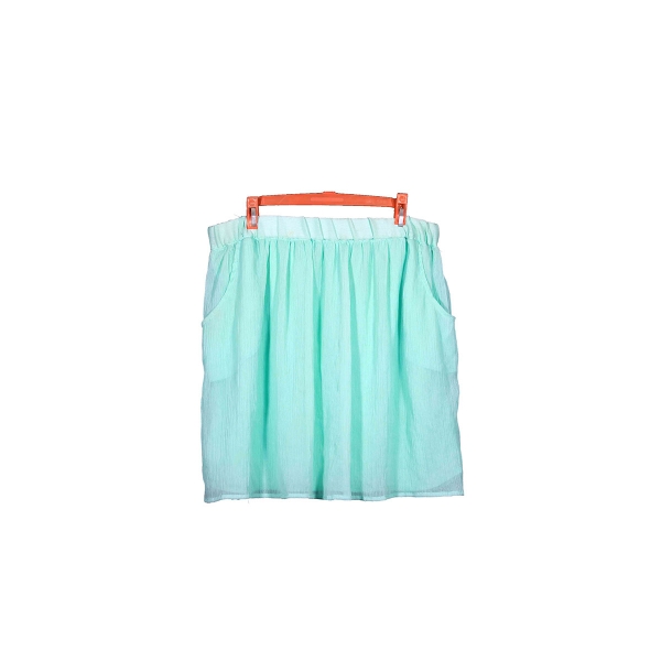 Ladies short skrit light blue colour