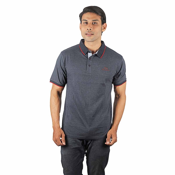 Eltoro Men's Plain Polo T-shirts black