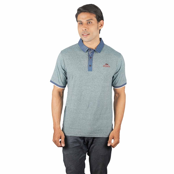 Eltoro Men's Plain Polo T-shirts cement