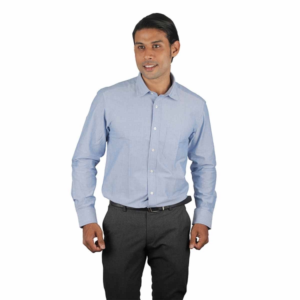 Eltoro Men's Shirts Full Hand pale blue