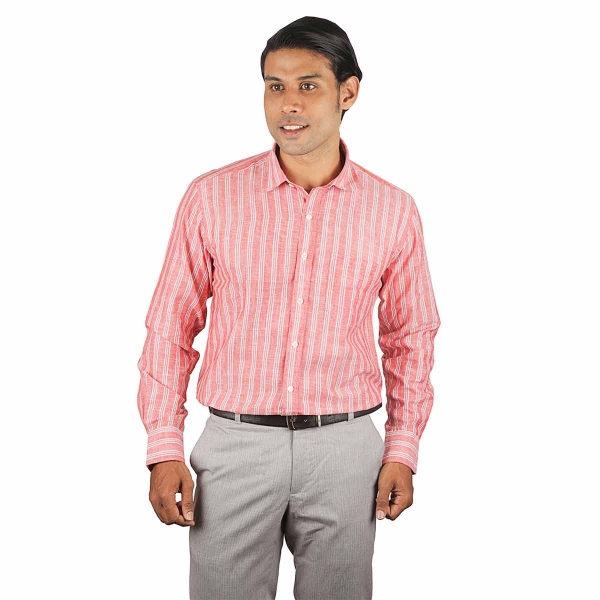 Eltoro Men's Shirts Full Hand Rose with stripes