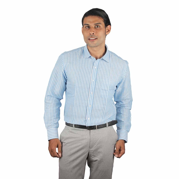 Eltoro Men's Shirts Full Hand Carolina blue