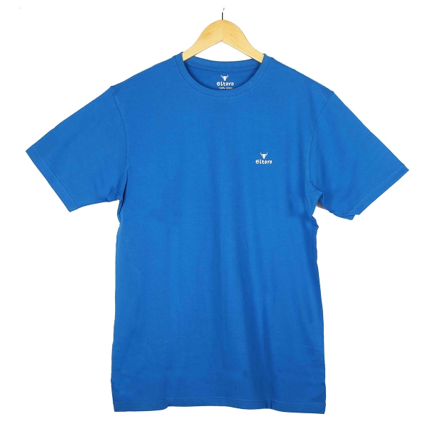 ELTORO Men's Round neck Plain T-Shirt( blue colour) 